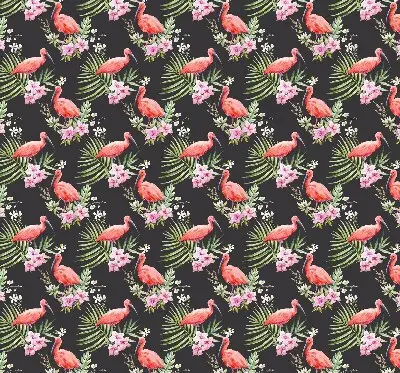 Rollo lichtundurchlässig Flamingos auf Pflanzen