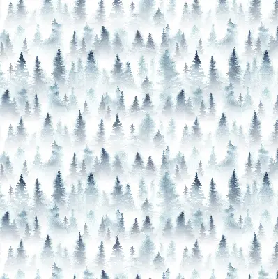 Rollo lichtundurchlässig Wald im Nebel