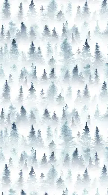 Rollo lichtundurchlässig Wald im Nebel