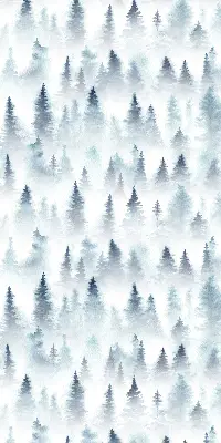 Rollo lichtundurchlässig Wald im Nebel