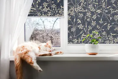 Rollo lichtundurchlässig Blumen