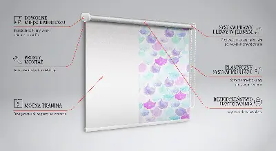 Verdunkelungsrollo Bunte Schuppen