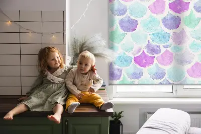 Verdunkelungsrollo Bunte Schuppen