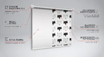 Fenster rollo Gezeichnete Fuchsköpfe