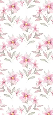 Verdunkelungsrollo Rosa Blüten