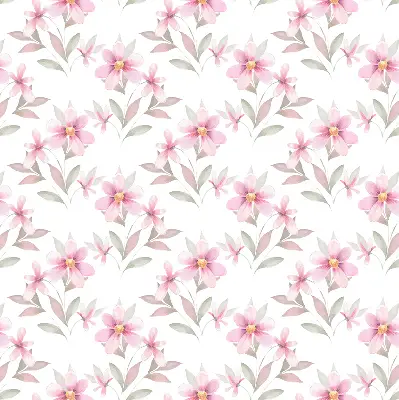 Verdunkelungsrollo Rosa Blüten