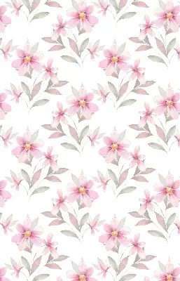 Verdunkelungsrollo Rosa Blüten