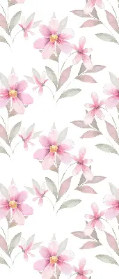 Verdunkelungsrollo Rosa Blüten