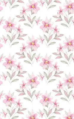 Verdunkelungsrollo Rosa Blüten