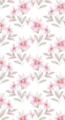 Verdunkelungsrollo Rosa Blüten