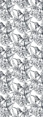 Fenster rollo Gezeichnete Blumen