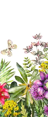 Rollo lichtundurchlässig Blumen