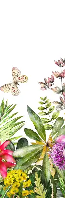 Rollo lichtundurchlässig Blumen