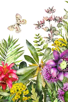 Rollo lichtundurchlässig Blumen