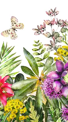 Rollo lichtundurchlässig Blumen