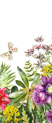 Rollo lichtundurchlässig Blumen