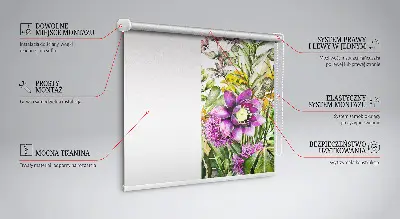 Rollo lichtundurchlässig Blumen