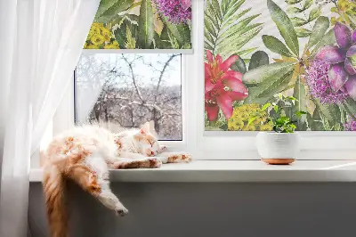 Rollo lichtundurchlässig Blumen