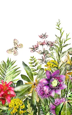 Rollo lichtundurchlässig Blumen