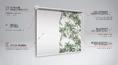 Verdunkelungsrollo Palmen