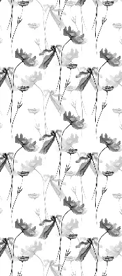 Verdunkelungsrollo Gezeichnete Blumen