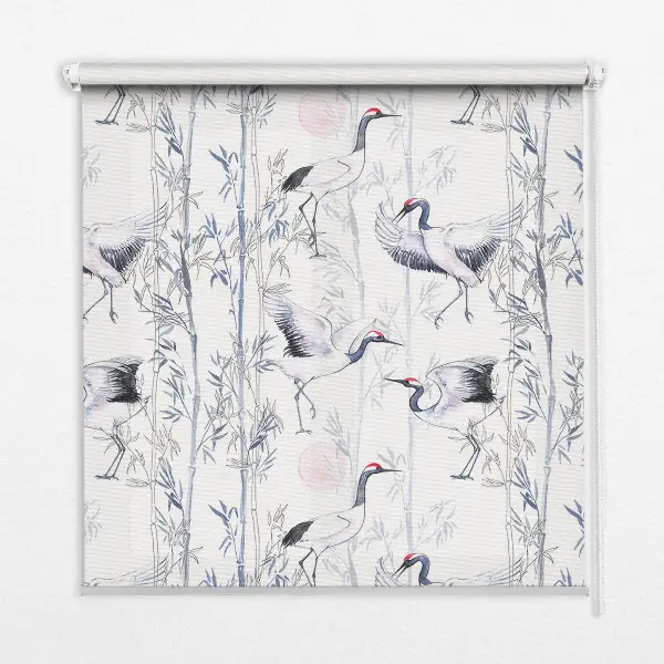 Fenster rollo Reiher und Bäume