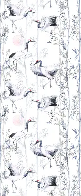 Fenster rollo Reiher und Bäume