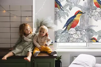 Rollo lichtundurchlässig Farbenfroher Vogel