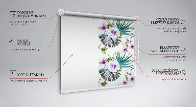 Verdunkelungsrollo Blumen