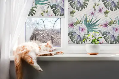 Verdunkelungsrollo Blumen