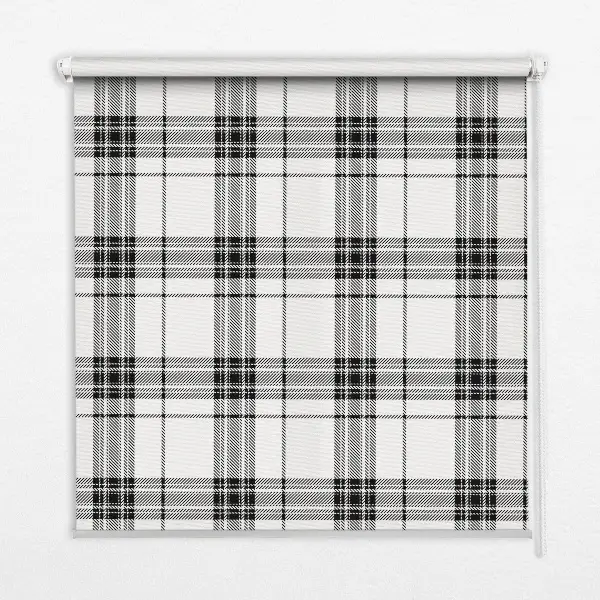 Fenster rollo Graues Tartan