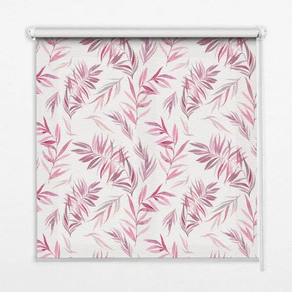 Fenster rollo Rosa Blätter