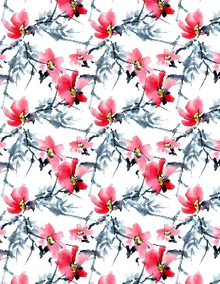 Verdunkelungsrollo Blumen