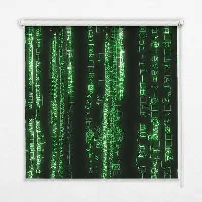 Fenster rollo Grüne Chiffren