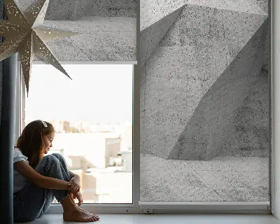 Rollo lichtundurchlässig 3D-Steinwand