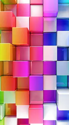 Fenster rollo Bunte 3D-Würfel