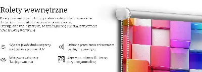 Fenster rollo Bunte 3D-Würfel