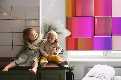 Fenster rollo Bunte 3D-Würfel