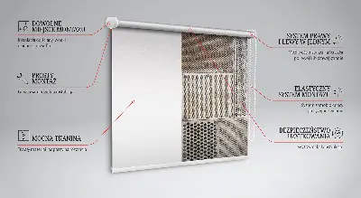 Fenster rollo Metallwand