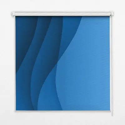 Rollo lichtundurchlässig Blaue Wellen