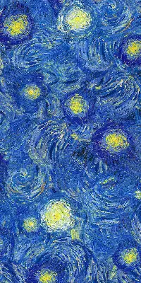 Verdunkelungsrollo Gemaltes blaues Bild