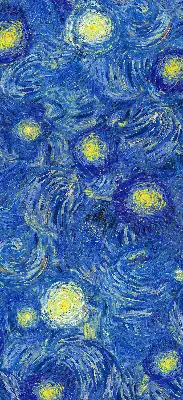 Verdunkelungsrollo Gemaltes blaues Bild