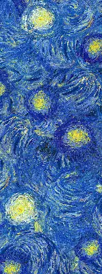 Verdunkelungsrollo Gemaltes blaues Bild