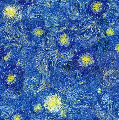 Verdunkelungsrollo Gemaltes blaues Bild