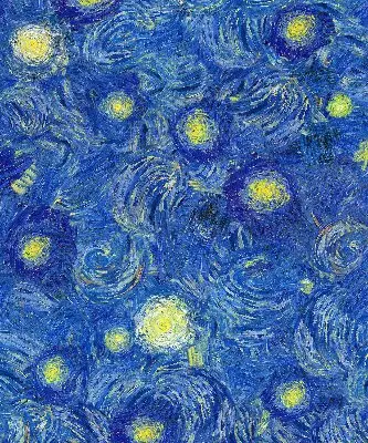 Verdunkelungsrollo Gemaltes blaues Bild