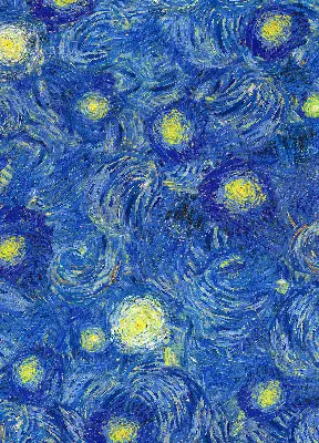 Verdunkelungsrollo Gemaltes blaues Bild