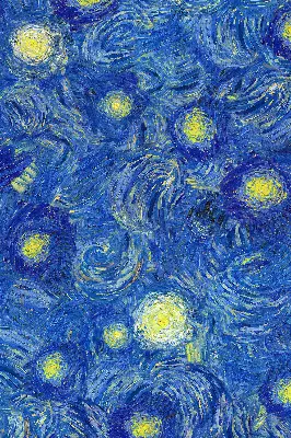 Verdunkelungsrollo Gemaltes blaues Bild