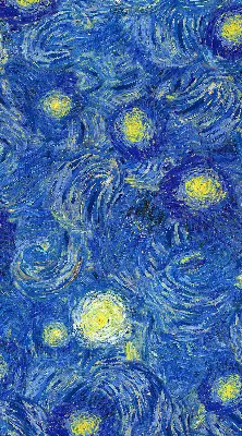 Verdunkelungsrollo Gemaltes blaues Bild