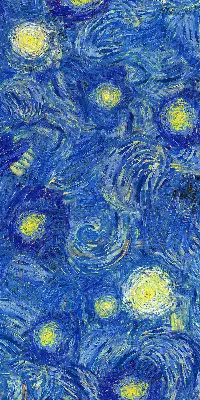 Verdunkelungsrollo Gemaltes blaues Bild