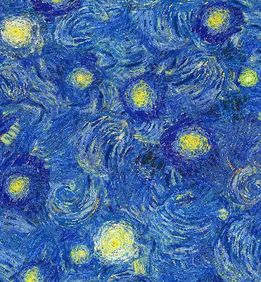 Verdunkelungsrollo Gemaltes blaues Bild